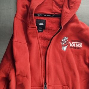 Vans Kids Red Hoodie Jacket